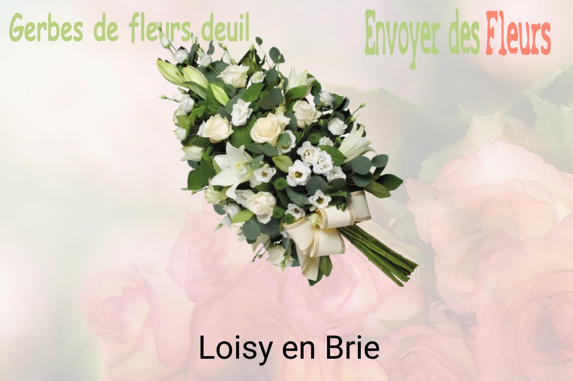 Gerbe de fleurs de deuil livrée à Loisy-en-Brie